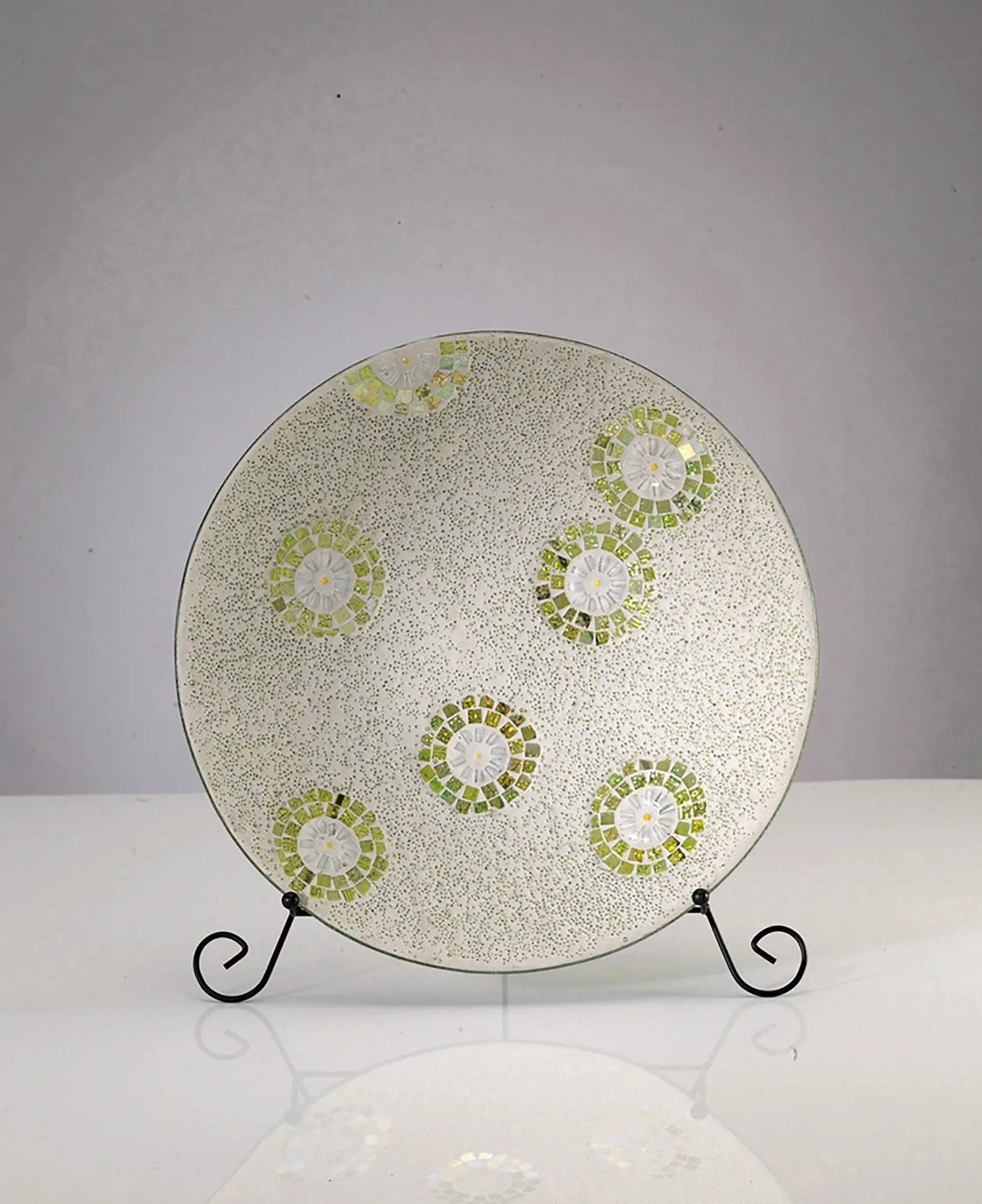 Floretta Mosaic Art Glassware Diyas Home Platters
